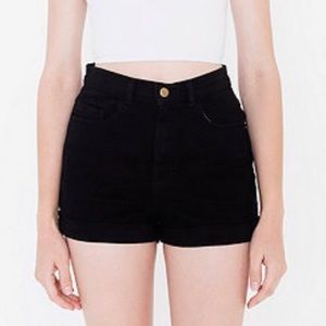 AmericanApparel Stretch BullDenim High-Waist Short